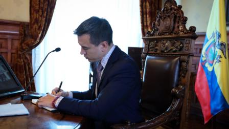 La Ley de Inteligencia fue envia al presidente Daniel Noboa para que la vete o no.