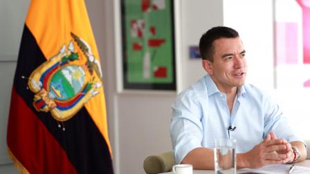 Daniel Noboa en entrevista con la revista norteamaericana The Economist.