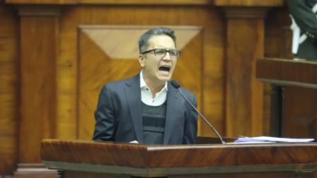 Wilman Terán se presentó en la Asamblea Nacional el 17 de julio de 2024 para comparecer en medio de un juicio político en su contra.