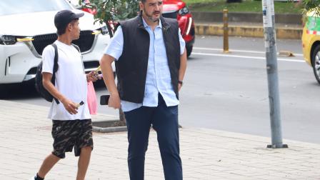 El alcalde de Guayaquil, Aquiles Álvarez, llegó al Complejo Judicial Norte de Quito.