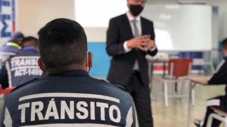 Personal de la Agencia Metropolitana de Tránsito de Quito