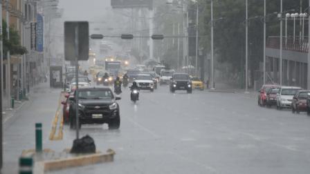 Fuertes lluvias registradas en Manta en febrero del 2024.