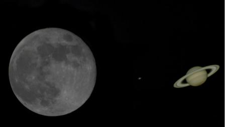 La conjunción de la Luna y Saturno es un fenómeno que se podrá ver desde Ecuador.