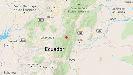 Sismo en Tena de 4.2 grados