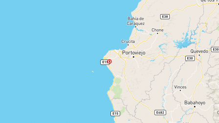 Sismo de magnitud 3.9 se registró en Montecristi Manabí este viernes 20 de junio