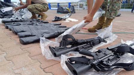 Durante el primer semestre del 2025 se incautaron armas en los operativos policiales y militares.