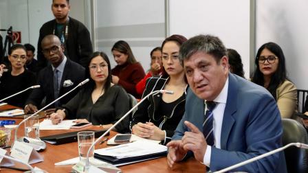 El fiscal general subrogante, Wilson Toainga, compareció ante la Comisión de Fiscalización de la Asamblea, este lunes 23 de junio del 2025.