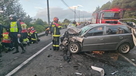 Un siniestro de tránsito se registró en la avenida Simón Bolívar este viernes 27 de junio del 2025.