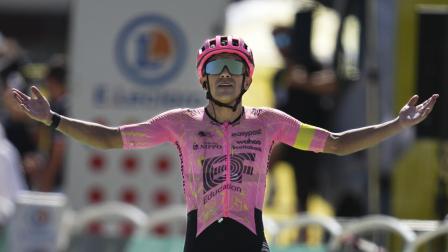 Richard Carapaz brilló en la etapa de montaña del Tour de Francia 2024.