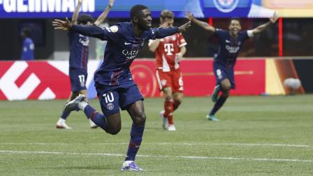 Ousmane Dembélé del PSG celebra el 2-0 ante el Bayern por el Mundial de Clubes, este sábado 5 de julio del 2025