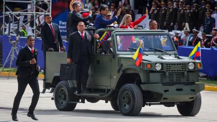 El presidente de Venezuela, Nicolás Maduro, partició en los desfiles por el Día de la Independencia.