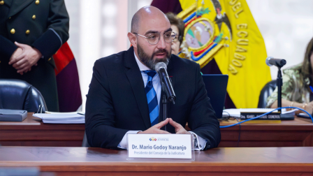 Mario Godoy visitó la Corte Nacional de Justicia en julio del 2024