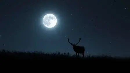 La Luna del Ciervo coincide con el crecimiento de nuevas astas de los ciervos machos.