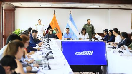 El presidente Daniel Noboa se reunió con su Gabinete en Guayaquil este jueves 10 de julio del 2025.