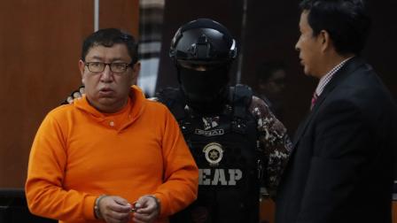 Audiencia de Procedimiento Abreviado en el caso Metástasis, del Ex Juez Ángel Lindao, en la Corte Nacional de Justicia.