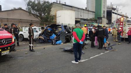 Trágico siniestro de tránsito en la vía Manta-Montecristi, domingo 20 de julio del 2025.