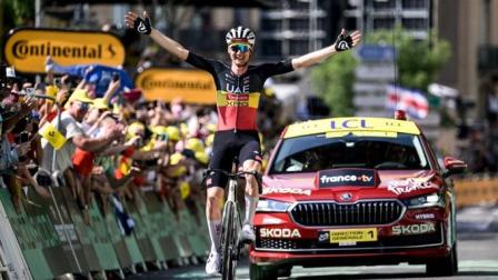 Wellens, gregario de Pogacar, gana en Carcasona, la 15 etapa del Tour de Francia