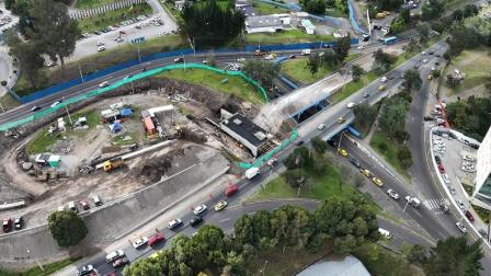 En la av. Occidental se construye el intercambiador Mariana de Jesús, en Quito