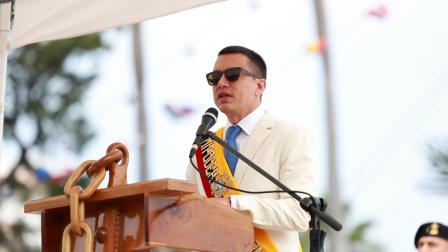 Daniel Noboa estuvo presente en la sesión solemne del Gobierno de Guayaquil este 25 de julio de 2025