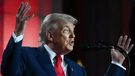 El presidente de Estados Unidos, Donald Trump, durante un evento oficial.