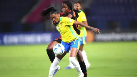 Brasil enfrento a la Colombia en la Copa América Femenina celebrada en Ecuador.