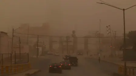 Una intensa tormenta de arena en Perú sorprendió a los habitantes de las zonas costeras del país.