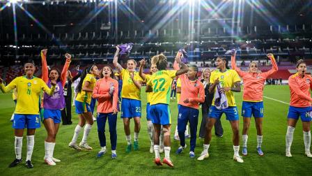 La emoción de la Selección de Brasil al clasificar a la final de la Copa América en Ecuador.