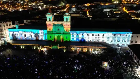 El Municipio de Quito tiene previsto que miles de personas acudan al festival de mapping del 2025.
