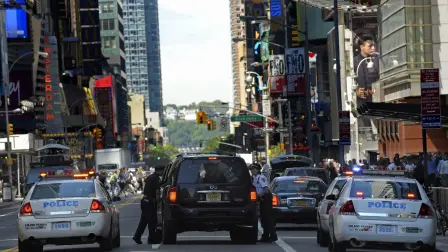 Tres personas resultaron heridas en un tiroteo en Times Square, en Nueva York, este sábado 9 de agosto del 2025.
