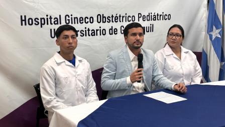 El ministro de Salud, Jimmy Martin, dio una rueda de prensa, este martes 12 de agosto del 2025, sobre la muerte de 12 recién nacidos en Guayaquil