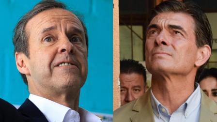 Los candidatos a la presidencia de Bolivia Jorge 'Tuto' Quiroga y Rodrigo Paz.se enfrentarán en segunda vuelta.