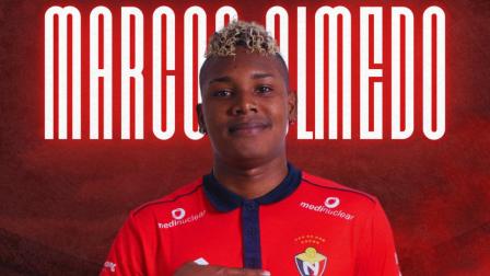 El futbolista Marcos Olmedo defendió la camiseta de El Nacional en e 2024 y salió campeón de la Copa Ecuador.
