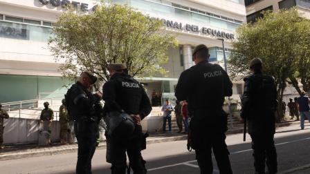 Instalaciones de la Corte Constitucional previo a la marcha en contra de ese organismo convocada por el Gobierno, el pasado 12 de agosto.