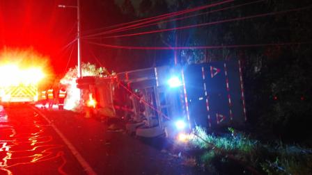Siniestro de tránsito en la av. Simón Bolívar este martes 26 de agosto del 2025.