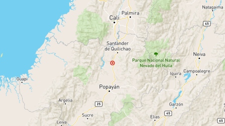 Sismo de 4.7 remeció el sur de Colombia este 27 de agosto del 2025.