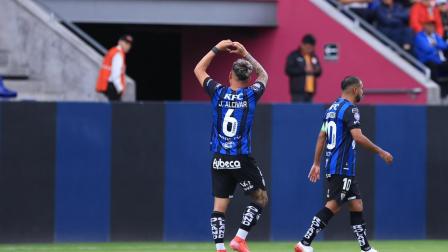 Jordi Alcívar anotó el primer gol en la victoria de Independiente del Valle ante Técnico Universitario. sábado 30 de agosto del 2025.