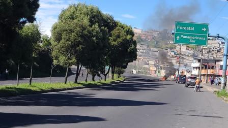 Avenida Simón Bolívar, sector La Forestal, sur de Quito.