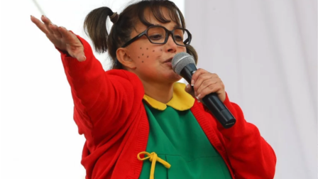 La actriz María Antonieta de las Nieves sufrió fuerte caída en teatro de México