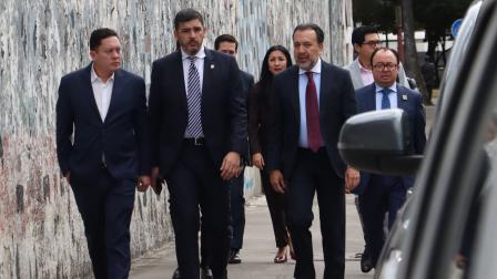 Reunión de Alcaldes con el ministro John Reimberg y la Canciller Gabriela Sommerfeld.