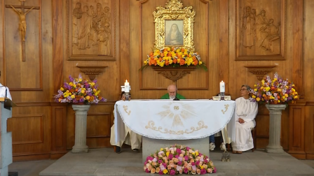 Misa del domingo con el padre Allan Mendoza desde la Capilla La Dolorosa del colegio San Gabriel de Quito.