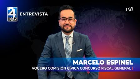 “Tenemos un retraso constante en el proceso de designación de la autoridad de la Fiscalía. El reemplazo de Diana Salazar debía haber existido en abril del 2025”, Marcelo Espinel, vocero de la Comisión Cívica del concurso para Fiscal,  sobre la elección del nuevo Fiscal General del Estado.