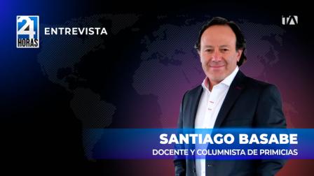 'Los dos (países) pierden, pero la capacidad económica y política colombiana es mucho mayor', Santiago Basabe, docente y columnista de Primicias, sobre la guerra comercial entre Ecuador y Colombia.