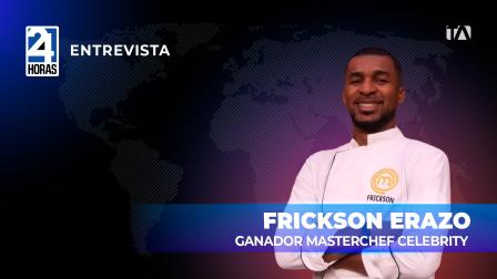"La misión fue enarbolar la gastronomía esmeraldeña" destacó Frickson Erazo, exfutbolista y empresario, sobre sobre su triunfo en Masterchef Celebrity Ecuador.