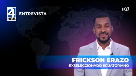 "Alemania puso lo mejor que tenía en campo, no entró con equipo alterno" comentó Frickson Erazo, exseleccionado ecuatoriano, sobre el partido de Ecuador contra Alemania.