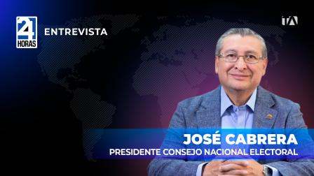 "Si es que tuviéramos algún inconveniente en noviembre, tenemos diciembre, enero, febrero, que se podría repetir (las elecciones) en algún cantón, en alguna parroquia", indicó José Cabrera, presidente del CNE, sobre el adelanto de las elecciones seccionales.