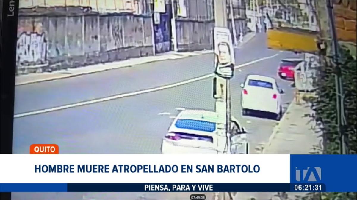 Hombre murió tras ser atropellado por un auto en el sur de Quito