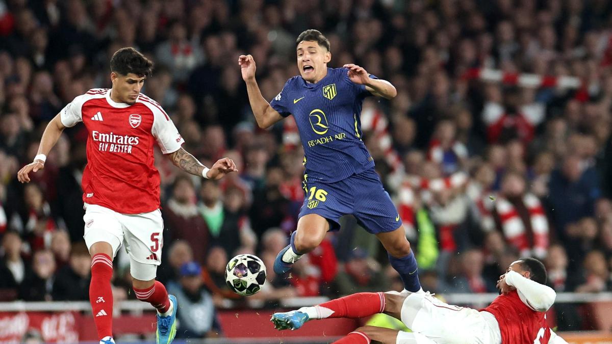 Arsenal venció 1-0 al Atlético de Madrid y Piero Hincapié jugará la ...
